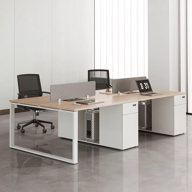 办公桌员工位现代简约2人四人卡