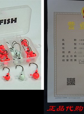 极速44pcs Lot Fishing Jig 2g 4g 6g 8g 10g Head Hook Fishing