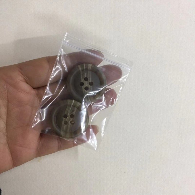 好货PE自封袋1号 5*7cm加厚小号服装备纽备扣袋密封袋塑封夹链袋5