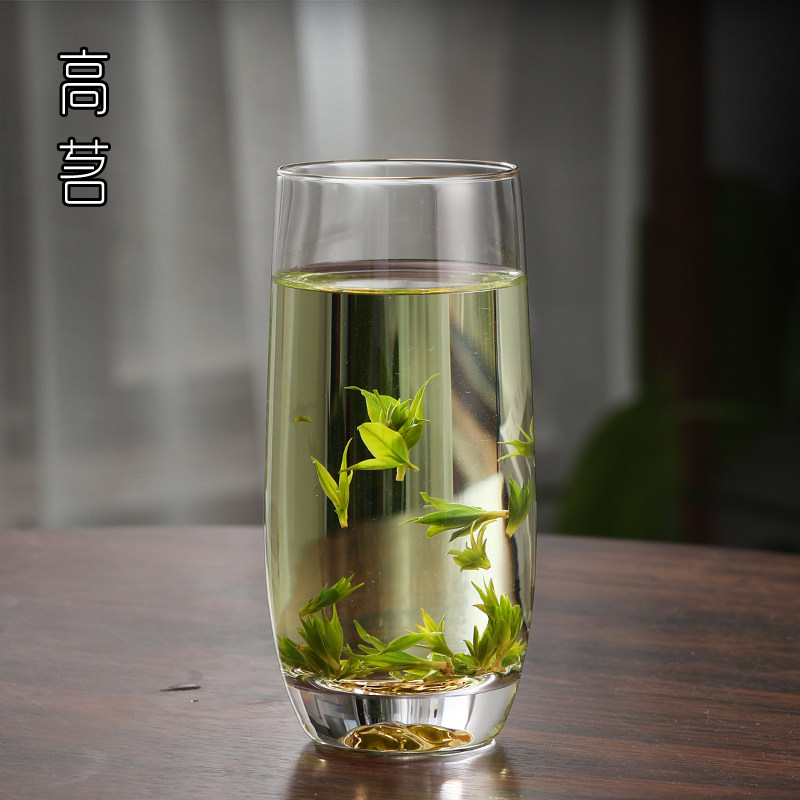 好货日式泡绿茶专用玻璃杯创意耐热男士夏季茶杯单层家用耐高温水