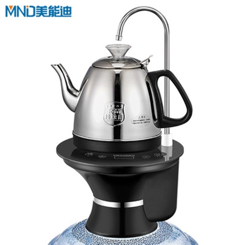 好货桶装水电动抽水器烧水壶饮水机纯净水桶上水器抽水加热壶不锈