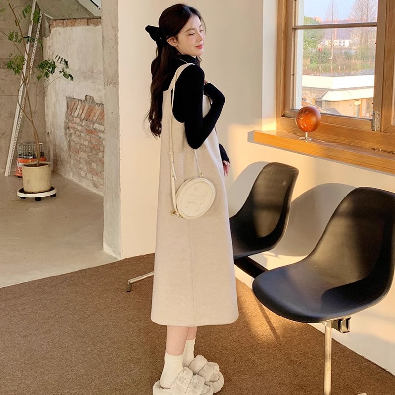 好货孕妇装秋冬季连衣裙2025新款时尚套装休闲打底宽松显瘦裙子两