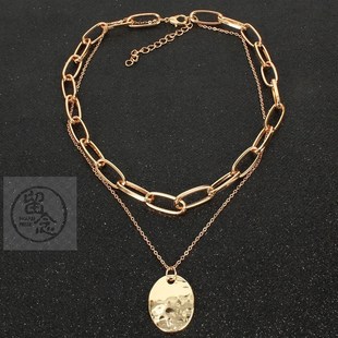 。Accessories temperament alloy pendant simple clavicle chai