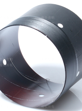 圆线63.8mm低音圈玻纤骨架带发声孔出气孔2层纯铜线64芯低音喇叭