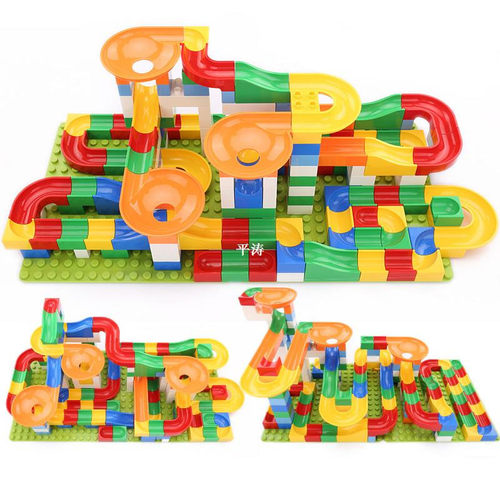 极速GOROCK 54-248PCS rble Race Run ze Ball Track Building Bl