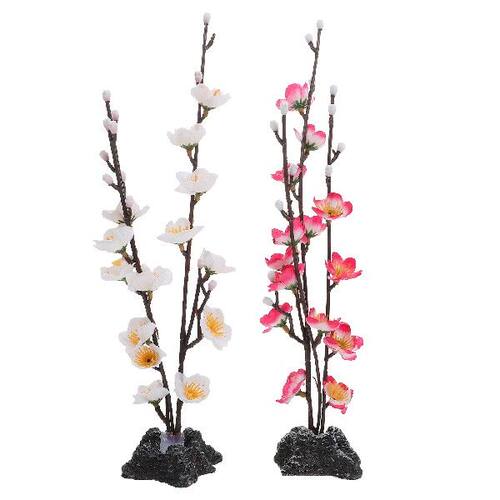 好货2Pcs Artificial Flower Artificial Cherry Spring Plum Pea
