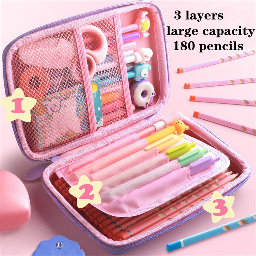 极速Unicorn Pencil Cases Case Astuccio School Supplies Cute