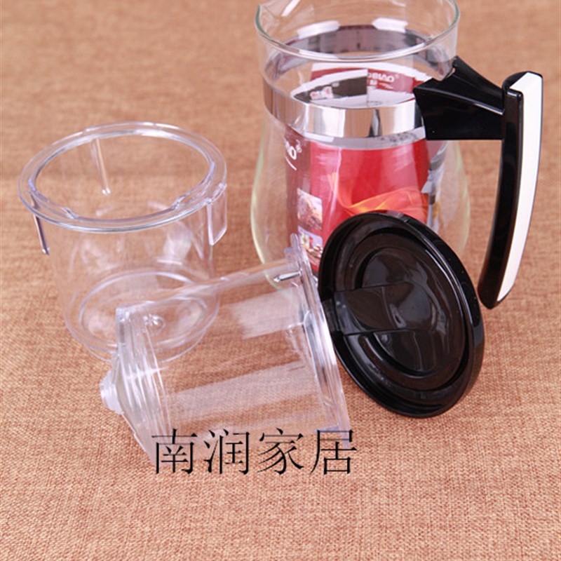 好货飘逸杯玻璃过滤花茶壶旋转出水可拆洗泡茶壶茶具玲珑杯大容量