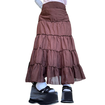 好货Fairy Grunge Aesthetics Kawaii High Waist Skirts 2000s W