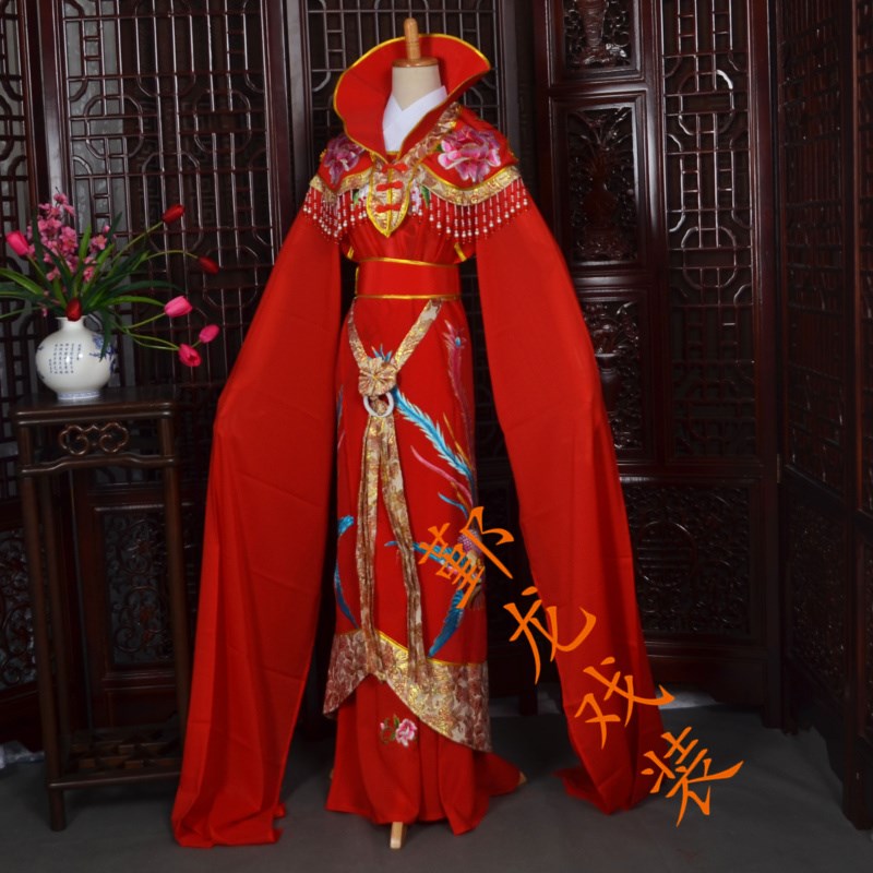 好货新款越剧戏曲写真公主娘娘服装复古婚庆结婚花旦绣凤王熙凤服