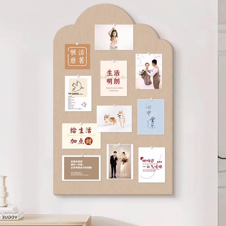 半圆毛毡墙贴照片墙展示板墙面软木板文化墙留言板木板粘板墙软板