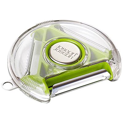 极速Joseph Joseph PEBG0100CB Rotary Peeler Compact 3-in-1 Bl