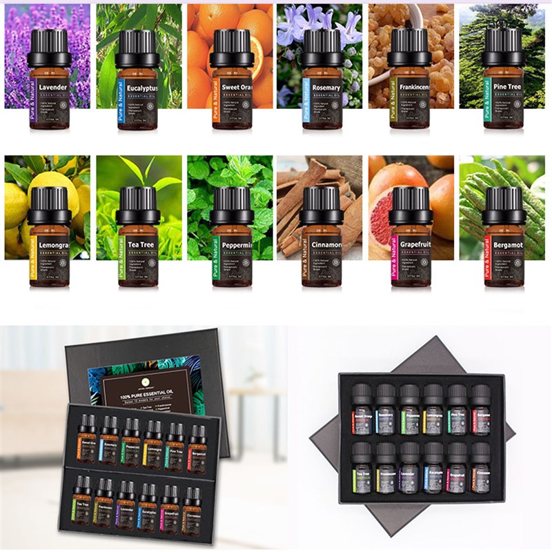 6/12/14/20Pcs Pure Essential Oils Natural Plant Aroma Essent