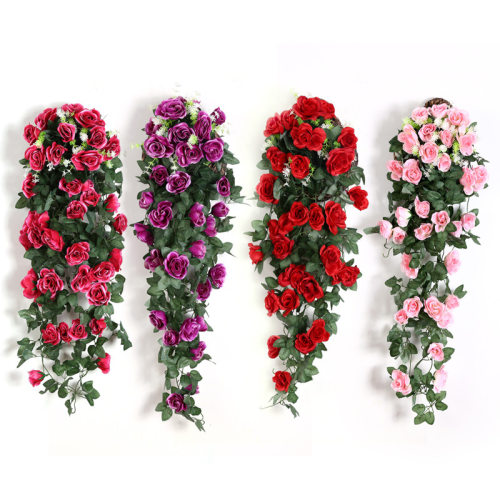 极速Artificial Flower Rattan Fake Plant Vine Decoration Wall