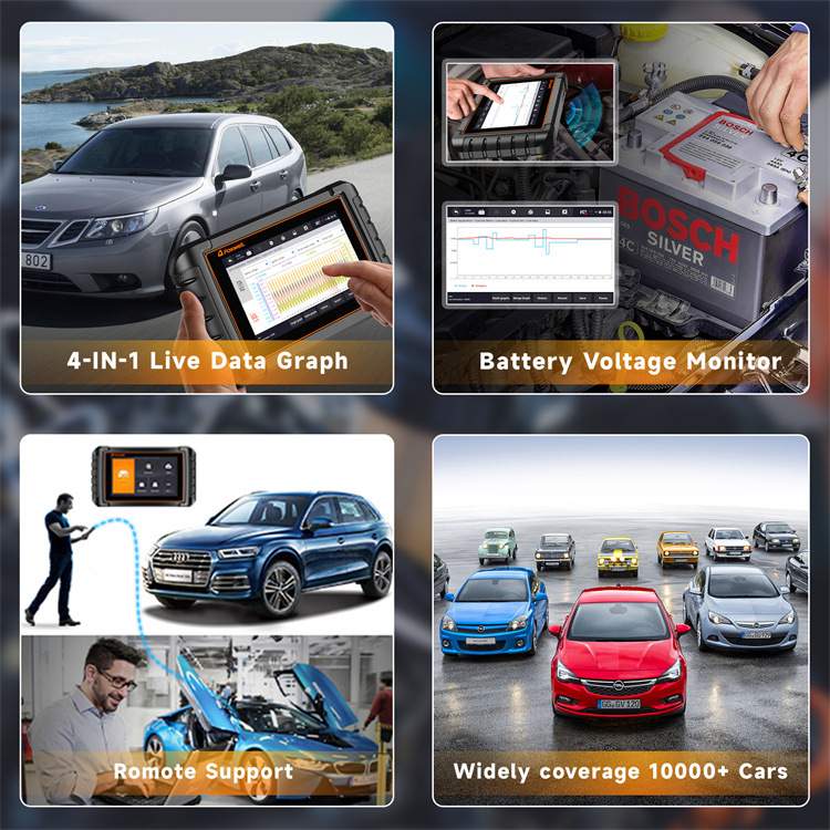 FOXWELL NT809BT 2022无线全系统双向扫描工具OBD2扫描仪诊断工具