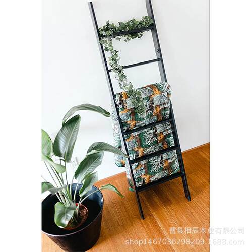 北欧家居创意架卧室浴室装饰毛巾架简约铁艺靠墙衣帽架