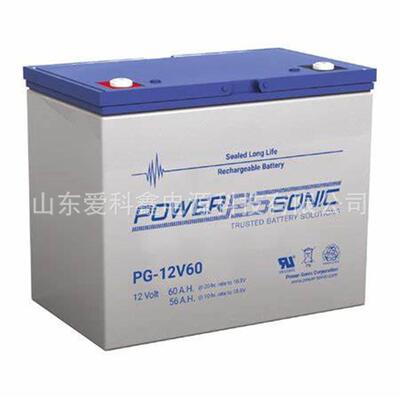 POWERSONIC蓄电池PG-12V60铅酸免维护蓄电池12v60ah