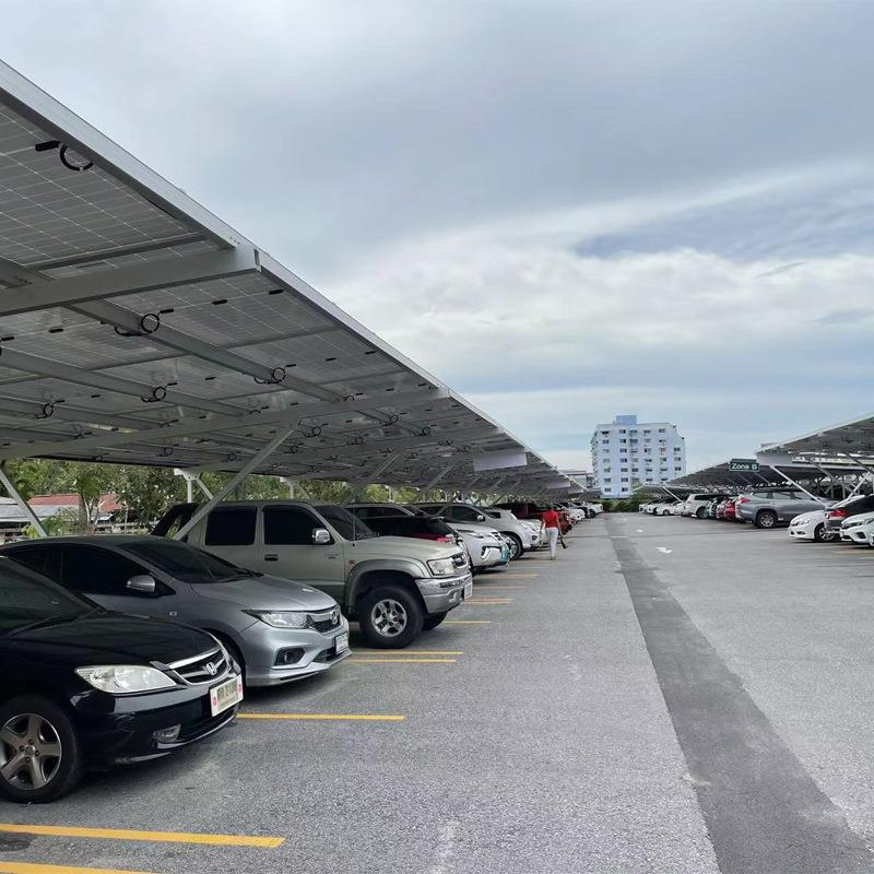 太阳能电池板停车场车棚结构太阳能系统光伏车库安装支架