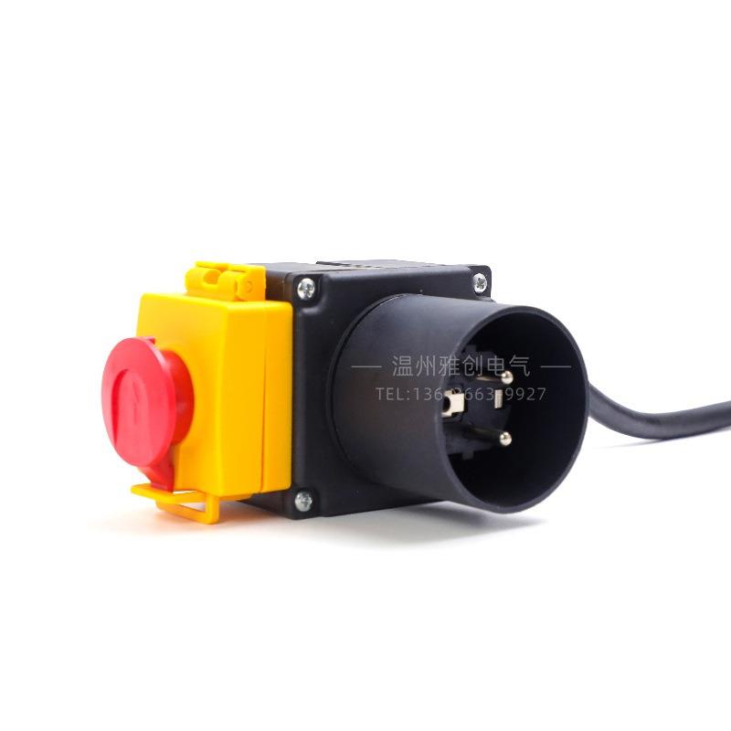 KOA7250V16A插头木材劈开机电磁开关HCK3T原木切断机DZ08开关