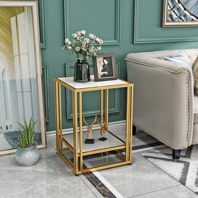 边几轻奢茶几简约桌子小户型家用客厅沙发小方桌床头边柜方形角几