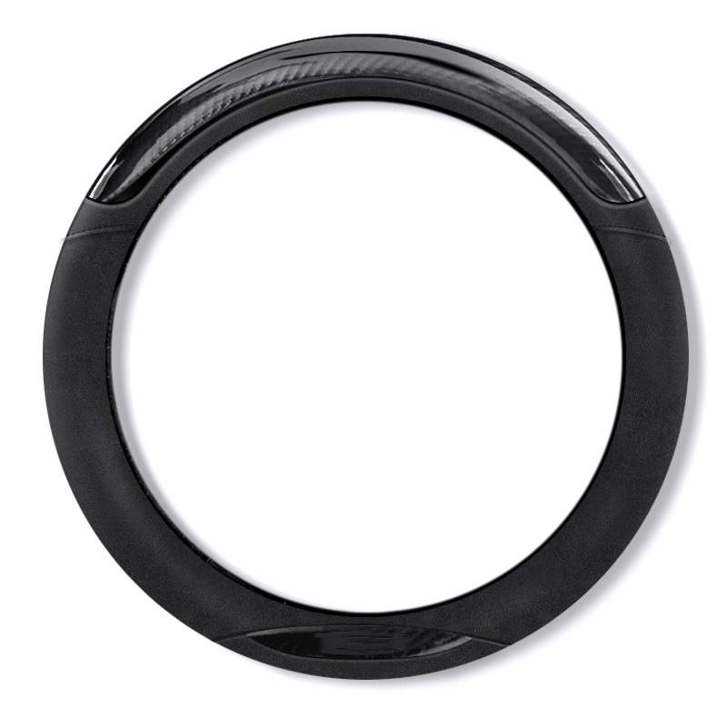 15-21款奔驰gle450 350 320方向盘套碳纤维防滑翻毛皮真皮免手缝