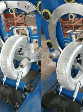 地暖管包装机自动绕圈打包机钢圈缠绕机地暖管环体包装机