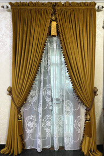 复古宫廷绑绳美式欧式法式窗帘绑带挂球金色红色墨绿色装饰穗新品