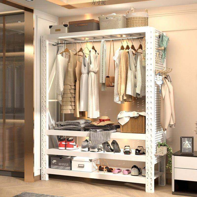 钢制货架衣柜宿舍出租房家用开放式挂衣架衣橱卧室简易置物架工厂,基础建材,脚轮/万向轮,淘宝优惠券,粉丝福利购,淘宝优惠卷