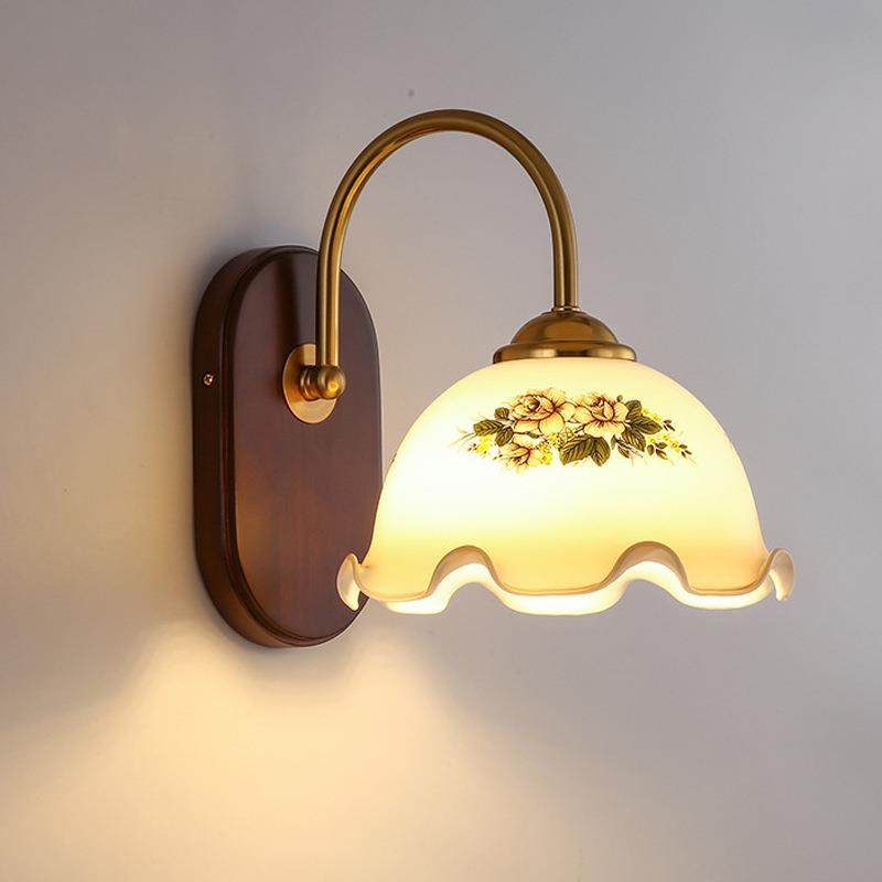 北欧胡桃木玻璃壁灯简约实木过道走廊床头卧室灯复古日式灯具,基础建材,脚轮/万向轮,淘宝优惠券,粉丝福利购,淘宝优惠卷