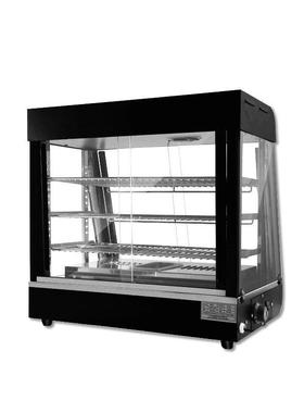 汉堡保温炸鸡蛋挞台式加热保温柜商用双层熟食展示陈列柜