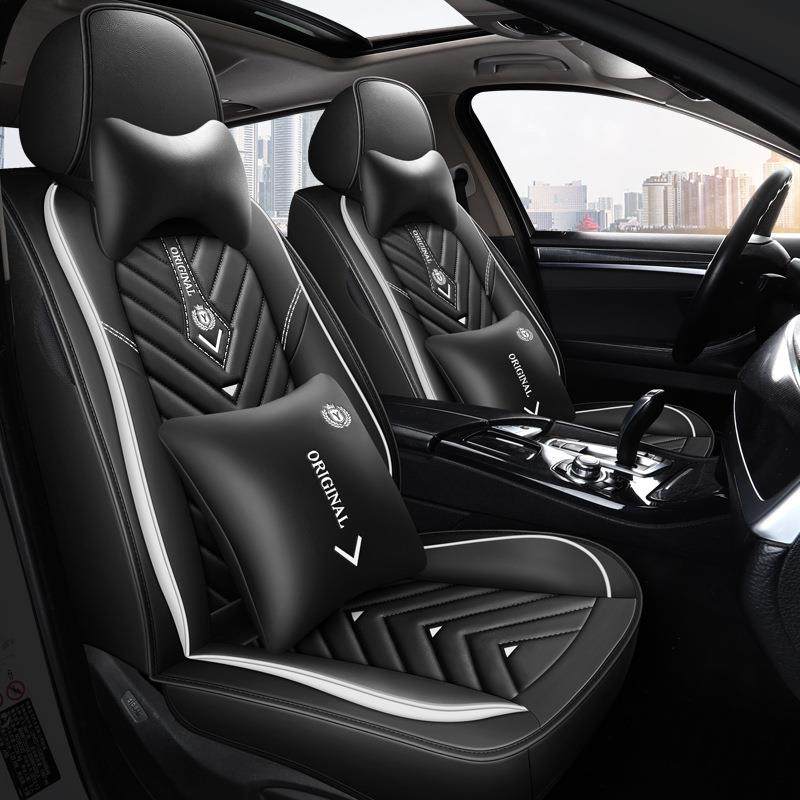 夏季汽车座套全包围冰丝座垫四季通用皮革2021新款坐垫卡通座椅套