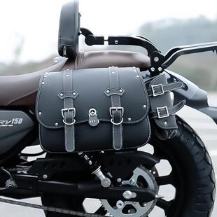 珊艺/复古机车无极CU525金吉拉黑骑500春风450CLC复古款边包改装