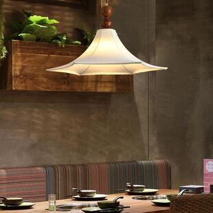法式中古风餐厅吧台吊灯宋式美学复古简约卧室灯高级感创意书房灯
