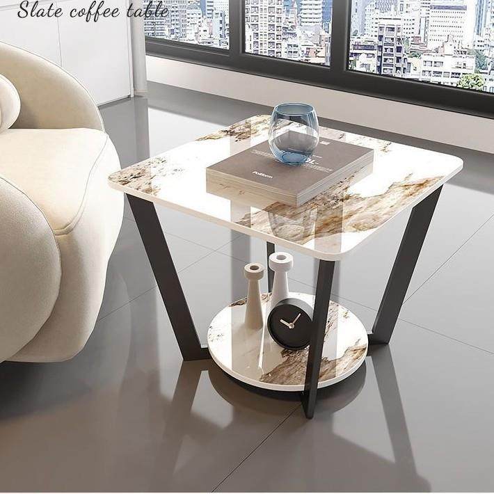 新款北欧沙发边几轻奢意式极简方桌床头边柜大理石岩板小茶几角几,电子/电工,接线端子,淘宝优惠券,粉丝福利购,淘宝优惠卷