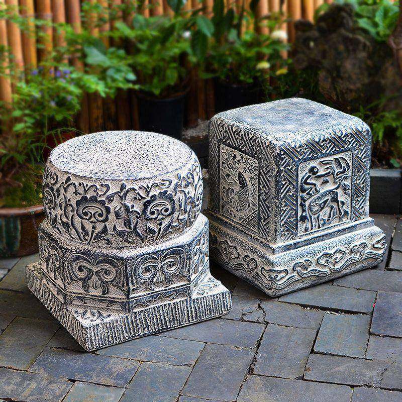 室外防水防晒矮凳人造石墩板凳庭院子门口门墩装饰摆件复古凳子,电子/电工,接线端子,淘宝优惠券,粉丝福利购,淘宝优惠卷
