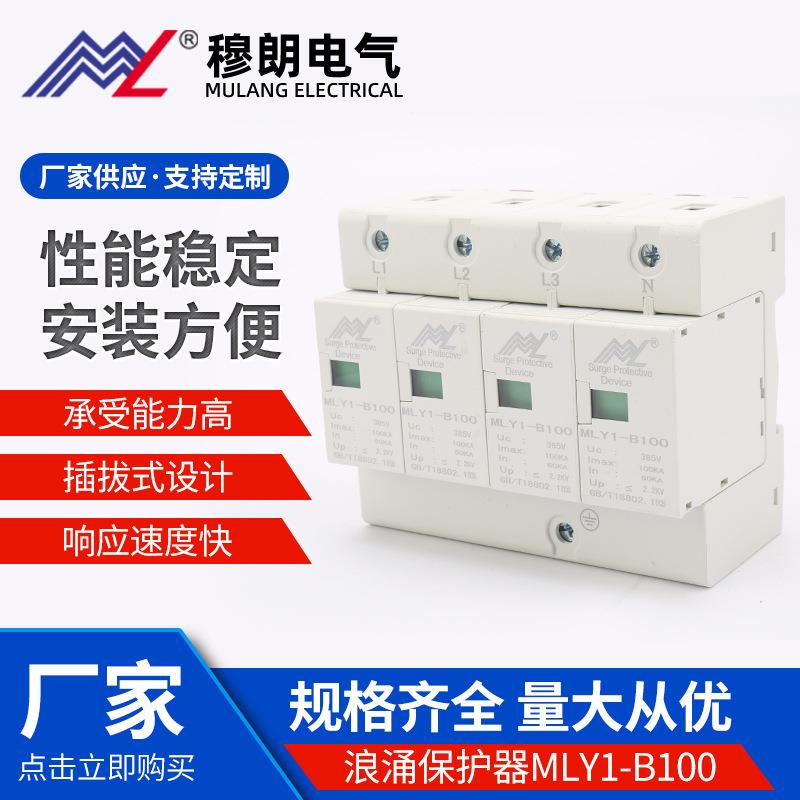 浪涌保护器MLY1-B100防雷避雷器家用开关电涌保护器浪涌保护器