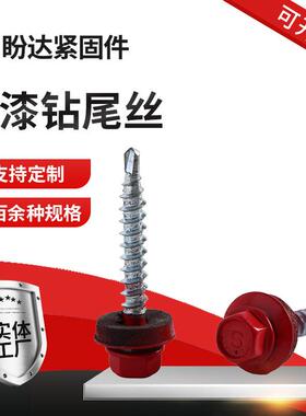 现货烤漆钻尾丝外六角钻尾螺钉彩钢瓦螺钉路绣宝钻尾螺丝