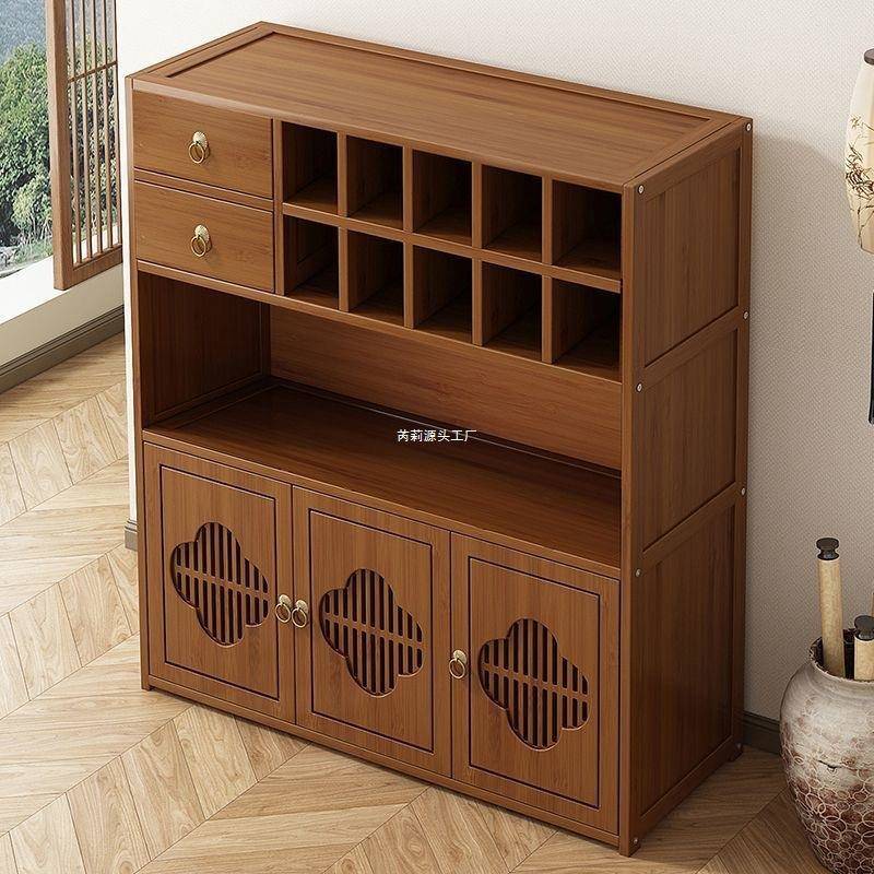 茶架子茶柜置物架博古架非实木新中式摆件展示柜茶室茶具收纳架