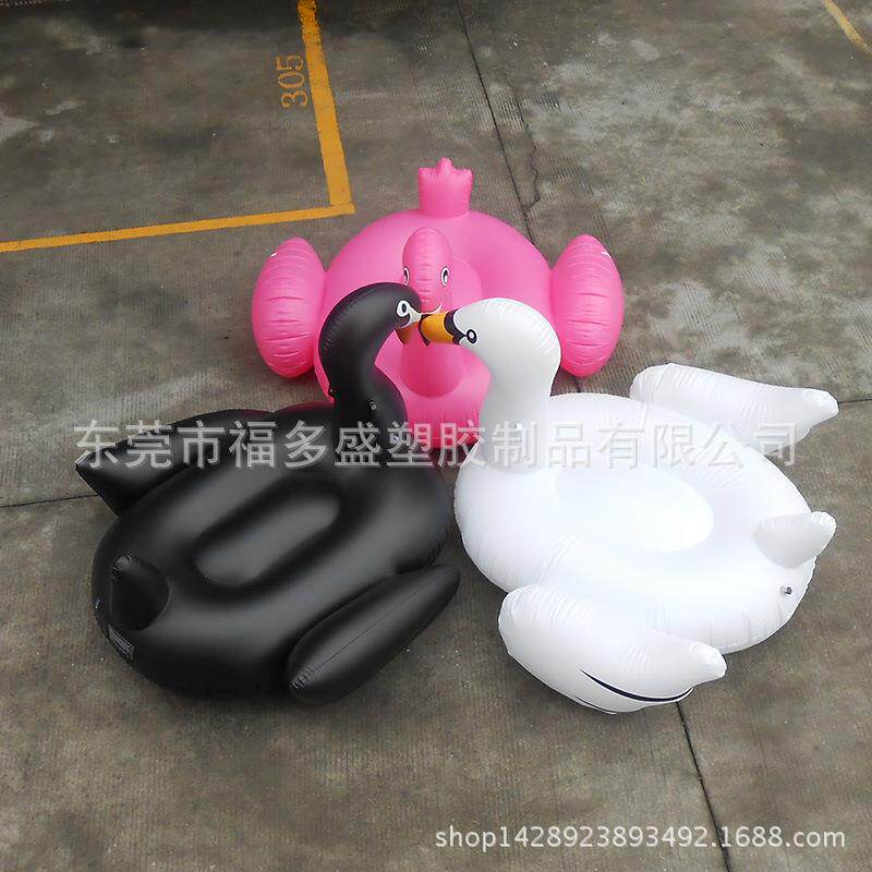 现货促销充气浮排白天鹅pvc充气浮排大型水上用品水上娱乐玩具