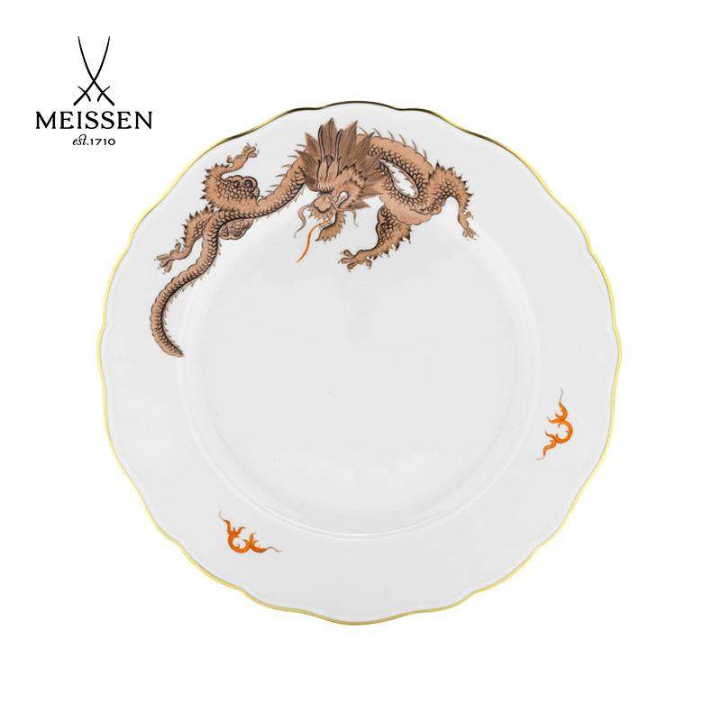 德国MEISSEN梅森瓷器明之神龙系列平盘欧式家用餐具西餐盘纯手绘