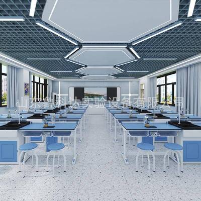 学校实验室中小学生物理化学生物通风科学探究铝木实验桌工作台