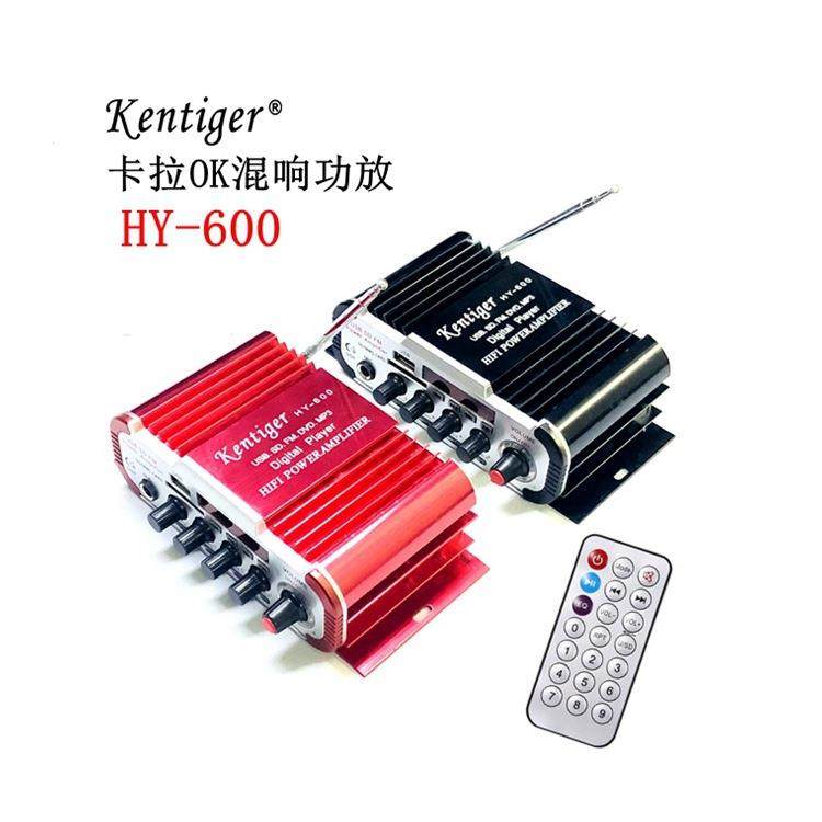 HY600卡拉ok话筒麦克风USB/SD读卡FM12V车载家用小功放机