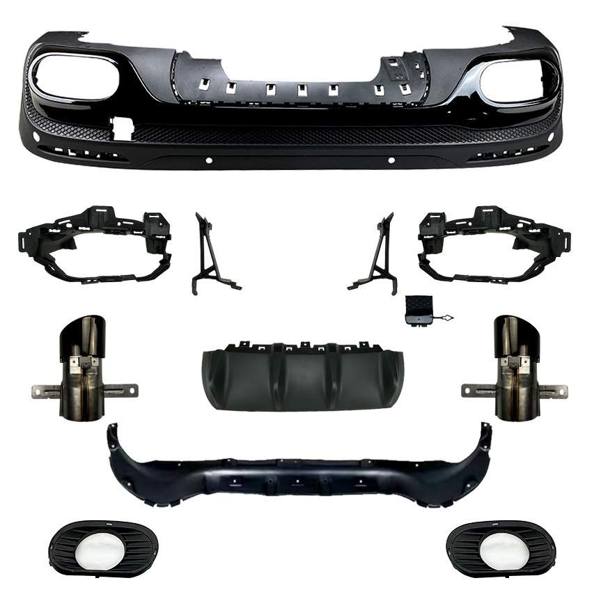 适用奔驰GLB180 200 GLB X247改GLB35 GLB45 AMG尾唇后唇尾喉改装