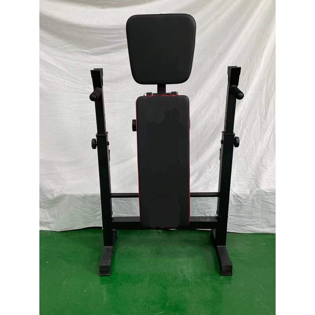 举重床家用小举重床折叠专业仰卧起坐卧推架子床哑铃训练套装