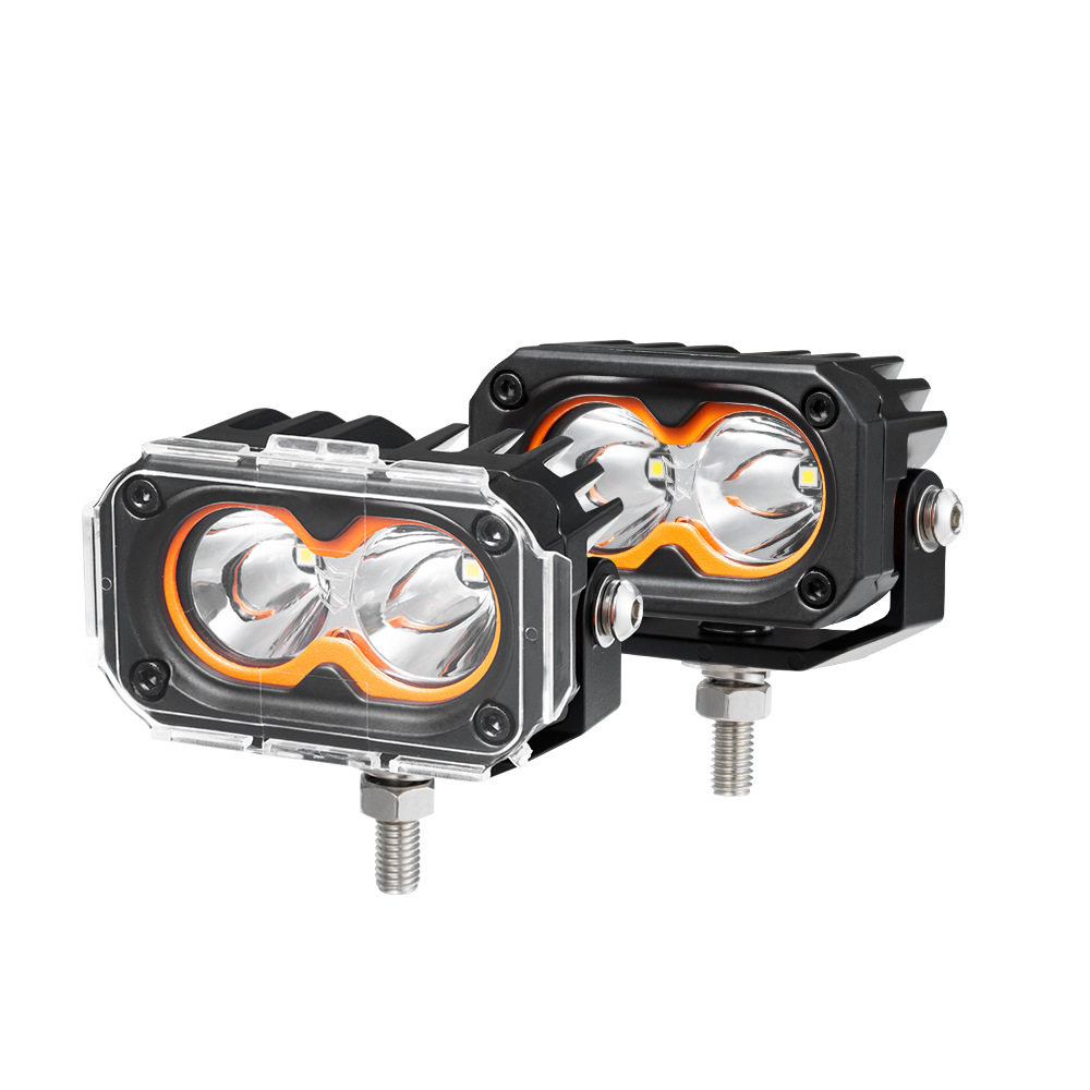 LIGHTFOX 2英寸50W汽车辅助灯聚光泛光LED越野车改装工作灯