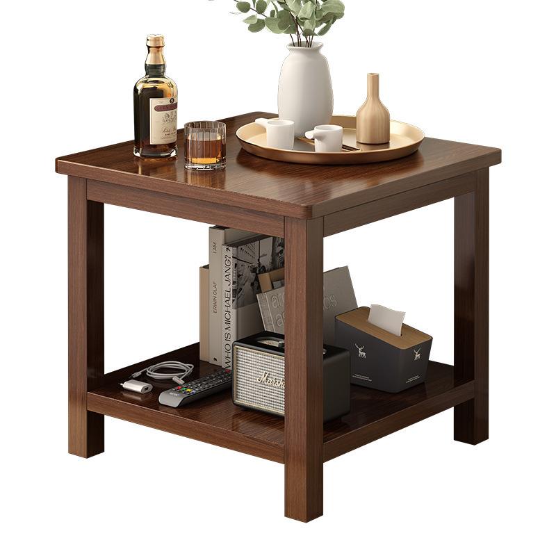 边几沙发边柜桌子阳台正方形实木小方桌客厅家用简约现代小茶Sx