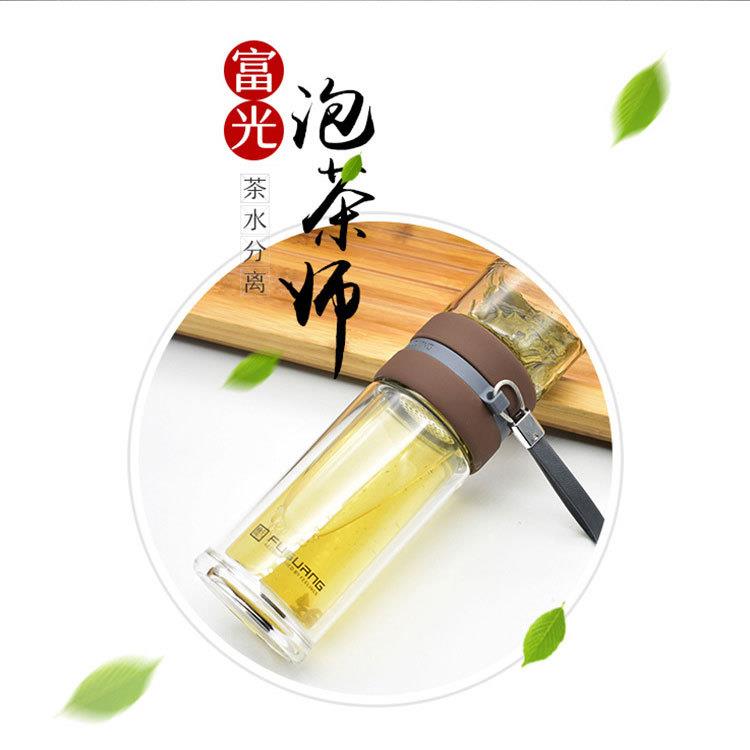 真空层玻璃杯紫金泡茶师便携带过滤茶保温杯直销