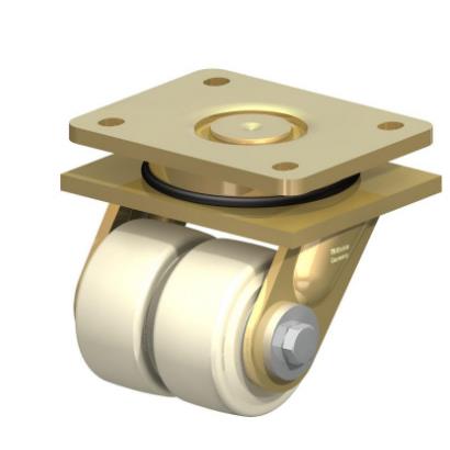 J-CVB60-D80-DB焊接钢重型负载双轮式万向脚轮怡合达负载1750KG