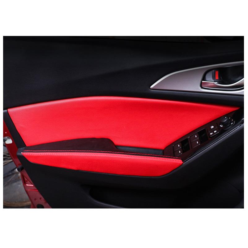 适用于2017马自达昂克赛拉门板护套改装AXELA昂科塞拉扶手皮套