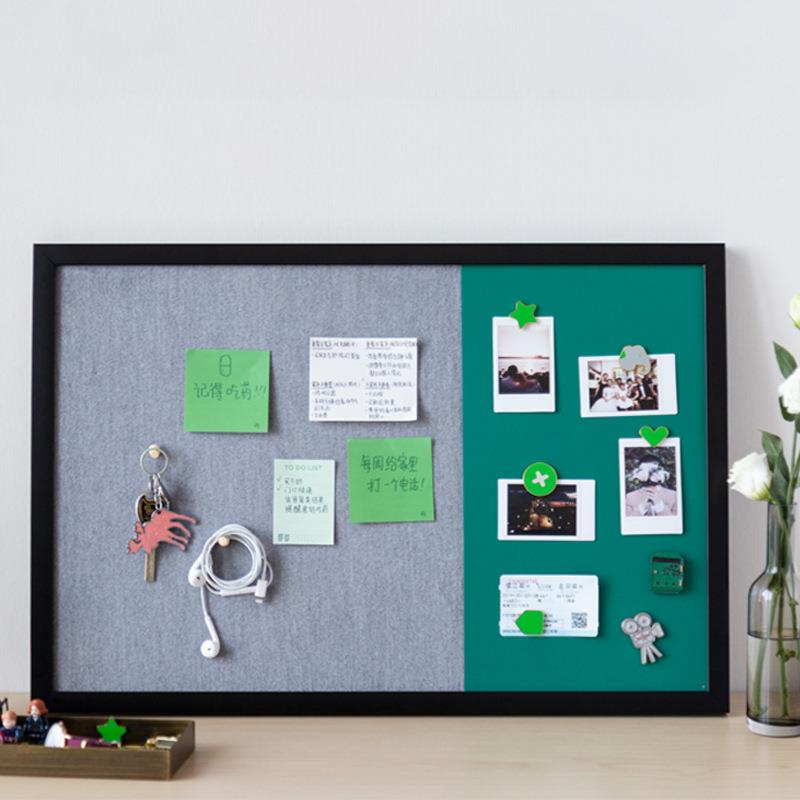 高档软木板自粘墙贴留言板彩色毛毡板照片墙记事规划便签板